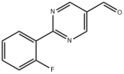 2-(2-氟苯基)-5-嘧啶羧醛,946707-17-1,结构式