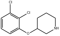 3-(2,3-ジクロロフェノキシ)ピペリジン 化学構造式