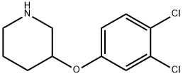 3-(3,4-ジクロロフェノキシ)ピペリジン 化学構造式
