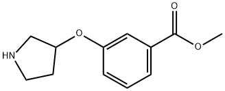 METHYL 3-(3-PYRROLIDINYLOXY)BENZOATE Structure
