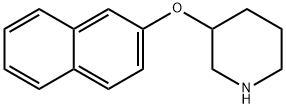 2-NAPHTHYL 3-PIPERIDINYL ETHER Struktur