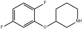 3-(2,5-DIFLUOROPHENOXY)PIPERIDINE Structure