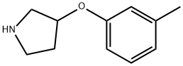 3-(3-甲基苯氧基)-吡咯烷盐酸盐, 946726-81-4, 结构式