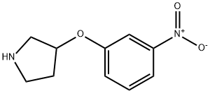 3-(3-NITROPHENOXY)PYRROLIDINE Structure