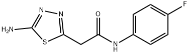 5-Amino-N-(4-fluorophenyl)-1,3,4-thiadiazole-2-acetamide Structure