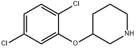 3-(2,5-二氯苯氧基)哌啶, 946759-06-4, 结构式