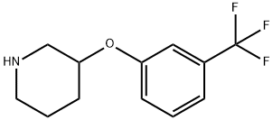 3-(3-(三氟甲基)苯氧基)哌啶,946759-18-8,结构式