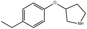 3-(4-ETHYLPHENOXY)PYRROLIDINE Structure