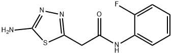 5-氨基-N-(2-氟苯基)-1,3,4-噻二唑-2-乙酰胺, 946774-26-1, 结构式