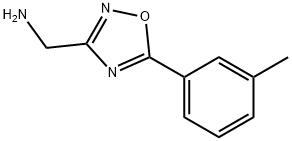 [5-(3-methylphenyl)-1,2,4-oxadiazol-3-yl]methylamine Structure