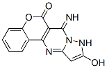 6H-[1]Benzopyrano[4,3-d]pyrazolo[1,5-a]pyrimidin-6-one,  7,9-dihydro-10-hydroxy-7-imino- Structure