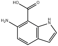 1H-Indole-7-carboxylic acid, 6-aMino- Structure