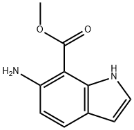 6-氨基-1H-吲哚-7-羧酸甲酯,946840-95-5,结构式