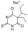 硫仲丁比妥钠盐,947-08-0,结构式