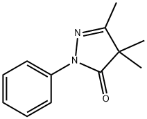 2,4-Dihydro-4,4,5-trimethyl-2-phenyl-3H-pyrazol-3-one,947-82-0,结构式