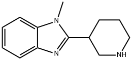 1-甲基-2-哌啶-3-基-1H-苯并咪唑二盐酸盐, 947013-81-2, 结构式