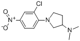 1-(2-CHLORO-4-NITROPHENYL)-N,N-DIMETHYLPYRROLIDIN-3-AMINE Structure