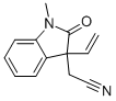 2-(1-METHYL-2-OXO-3-VINYLINDOLIN-3-YL)ACETONITRILE 化学構造式