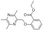 Benzoic  acid,  2-[(3,5,6-trimethyl-2-pyrazinyl)methoxy]-,  ethyl  ester 化学構造式