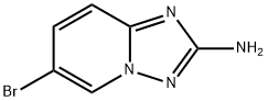 6-ブロモ[1,2,4]トリアゾロ[1,5-A]ピリジン-2-アミン 化学構造式