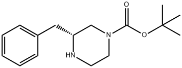 (R)-1-BOC-3-BENZYLPIPERAZINE Struktur