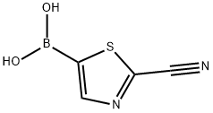 Boronic  acid,  B-(2-cyano-5-thiazolyl)- Structure
