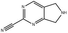 6,7-dihydro-5H-pyrrolo[3,4-d]pyrimidine-2-carbonitrile Struktur