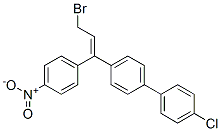 (Z)-4-[3-bromo-1-(4-nitrophenyl)-1-propenyl]-4'-chloro-1,1'-biphenyl Structure