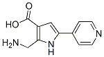 1H-Pyrrole-3-carboxylic  acid,  2-(aminomethyl)-5-(4-pyridinyl)- 结构式