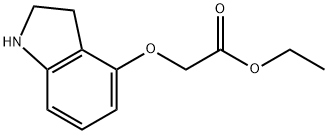 Acetic acid, 2-[(2,3-dihydro-1H-indol-4-yl)oxy]-, ethyl ester Structure