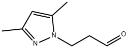 1H-Pyrazole-1-propanal,  3,5-dimethyl- 结构式