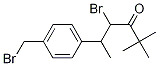 4-broMo-5-(4-(broMoMethyl)phenyl)-2,2-diMethylhexan-3-one,94743-37-0,结构式