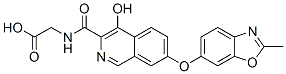 Glycine,  N-[[4-hydroxy-7-[(2-methyl-6-benzoxazolyl)oxy]-3-isoquinolinyl]carbonyl]- Struktur