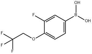 3-Fluoro-4-(2,2,2-trifluoro-ethoxy)-benzeneboronic acid Structure