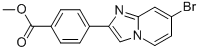 4-(7-Bromo-imidazo[1,2-a]pyridin-2-yl)-benzoic acid methyl ester Structure
