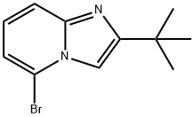 5-Bromo-2-tert-butyl-imidazo[1,2-a]pyridine 化学構造式
