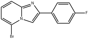 5-Bromo-2-(4-fluoro-phenyl)-imidazo[1,2-a]pyridine Structure