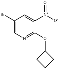 5-Bromo-2-cyclobutoxy-3-nitro-pyridine
 化学構造式