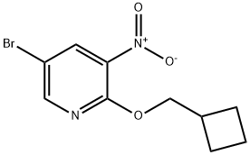 5-Bromo-2-cyclobutylmethoxy-3-nitro-pyridine
 化学構造式