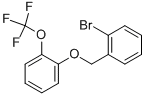 1-Bromo-2-((2-(trifluoromethoxy)phenoxy)methyl)benzene
 化学構造式