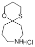 1-Oxa-5-thia-9-aza-spiro[5.6]dodecane, hydrochloride 结构式