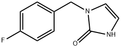 1-(4-Fluoro-benzyl)-1,3-dihydro-imidazol-2-one
 化学構造式