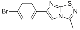 6-(4-Bromo-phenyl)-3-methyl-imidazo[1,2-d][1,2,4]thiadiazole 结构式