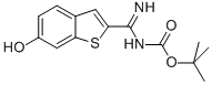 Carbamic acid, N-[(6-hydroxybenzo[b]thien-2-yl)iminomethyl]-, 1,1-dimethylethyl ester|