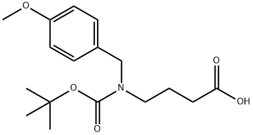 4-(TERT-BUTOXYCARBONYL(4-METHOXYBENZYL)AMINO)BUTANOIC ACID Struktur