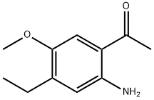 Ethanone,1-(2-amino-4-ethyl-5-methoxyphenyl)- Structure
