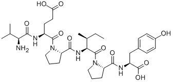 H-VAL-GLU-PRO-ILE-PRO-TYR-OH, 94773-24-7, 结构式