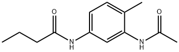 Butanamide,  N-[3-(acetylamino)-4-methylphenyl]- Structure