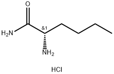 L-ノルロイシンアミド塩酸塩 化学構造式