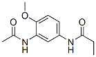 Propanamide,  N-[3-(acetylamino)-4-methoxyphenyl]- Structure